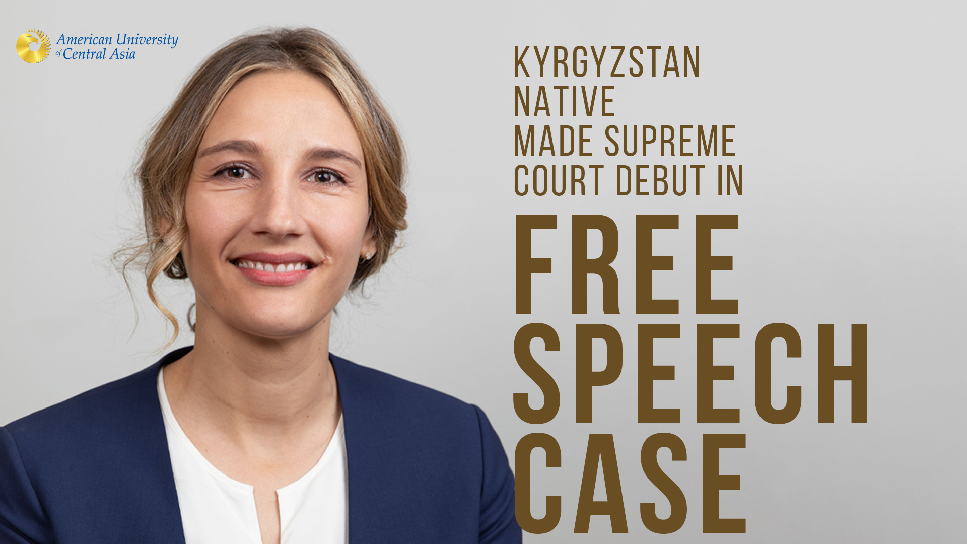 Kyrgyzstan Native Made Supreme Court Debut in Free Speech Case